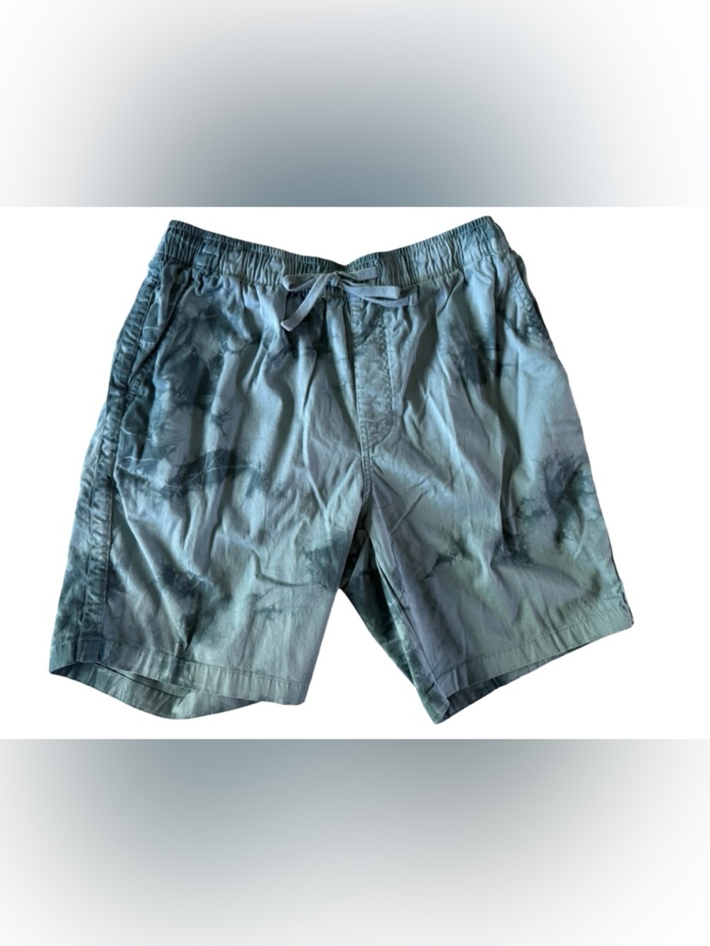 Katin Tie Dye Patio Shorts Cloud Wash Elastic Waist Casual Surf Shorts Large